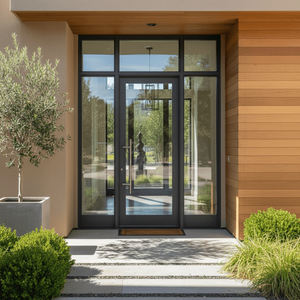Modern door installation and entry system in Mississauga