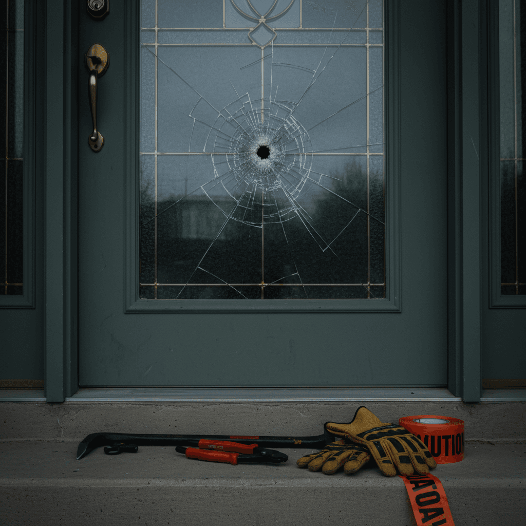 Emergency door repair and glass replacement in Scarborough