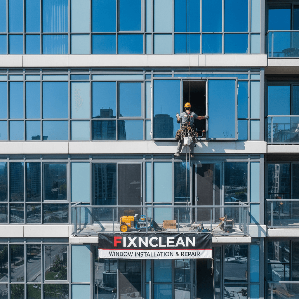 Mississauga condo high-rise window service