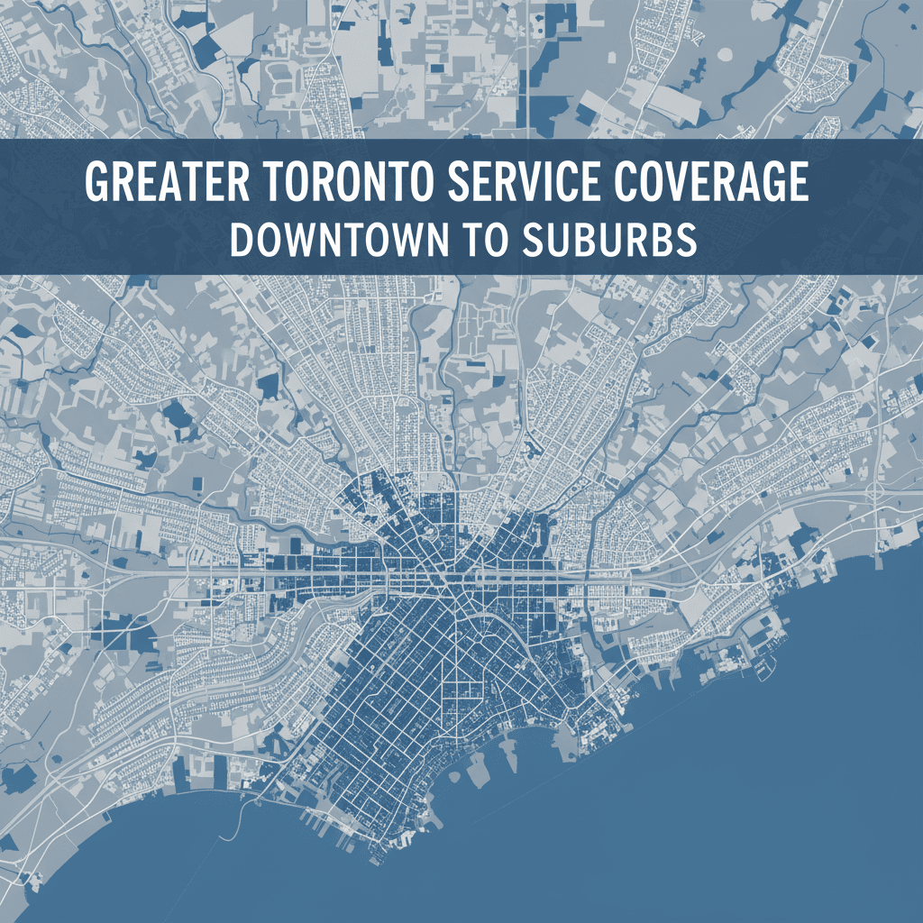 Greater Toronto Area service coverage map